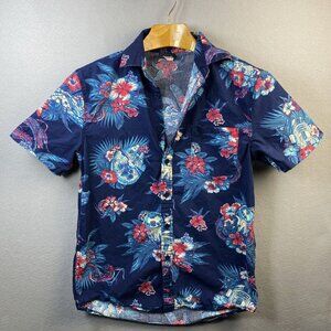 Star Wars Shirt Mens S Tropical Hawaiian Button Up Storm Trooper Empire R2 Lucas